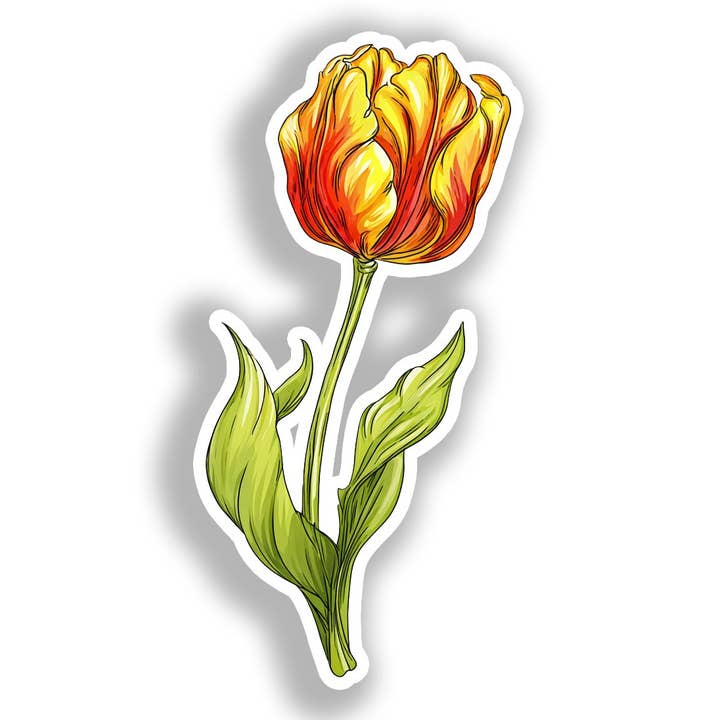 Tulip Flower Decal Sticker # A019104 for wholesale by Yoonek Graphics
