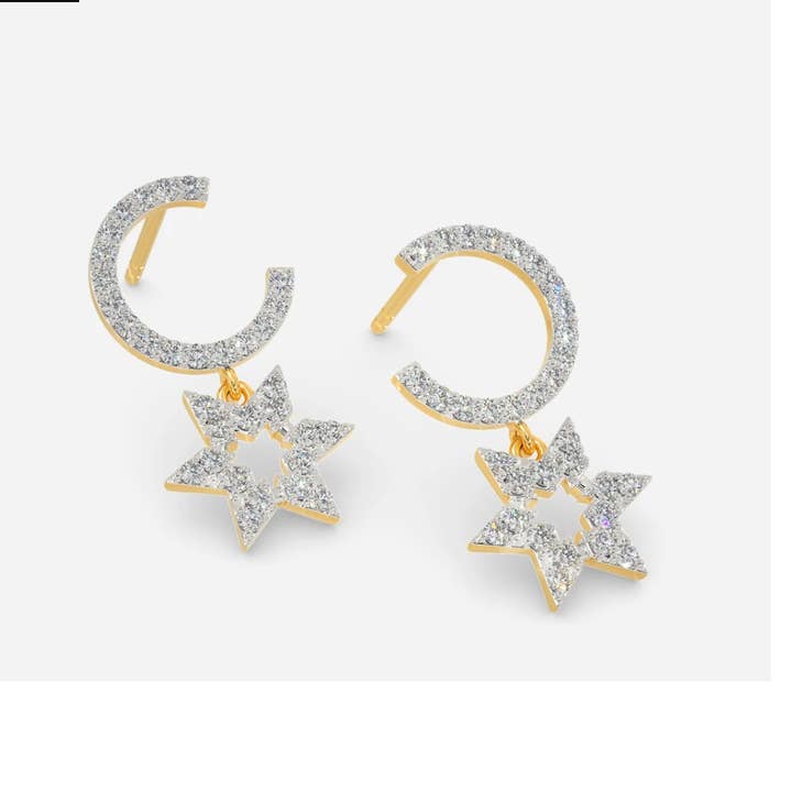 OISHI DIAMONDS – Großhandel Ohrstecker – 14-karätige Diamant-Ohrstecker aus massivem Gold, Geschenk für sie 1