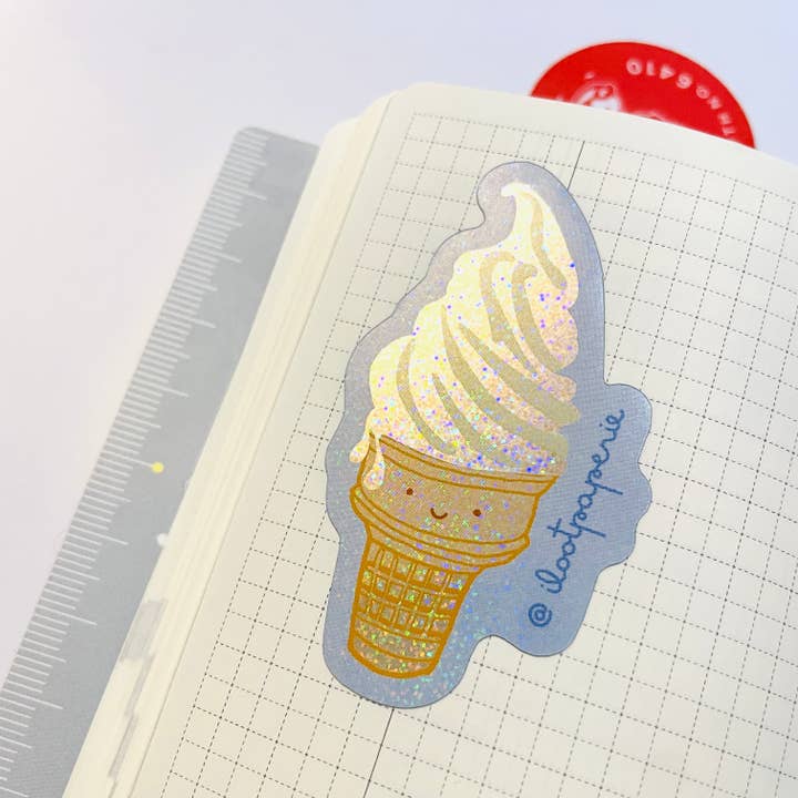 ILOOTPAPERIE - Wholesale Sticker - Frozen Custard Glitter Vinyl Sticker