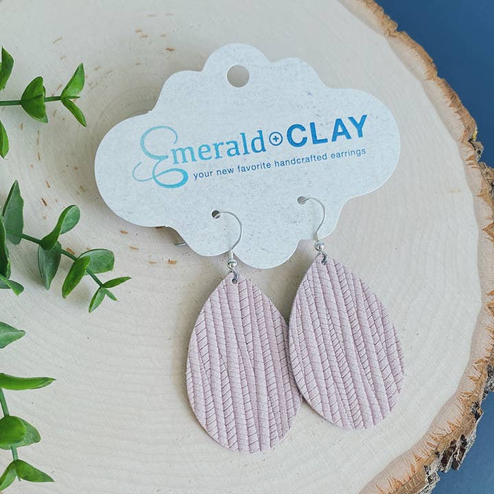 Reed Leather Teardrops for wholesale by Emerald and Clay