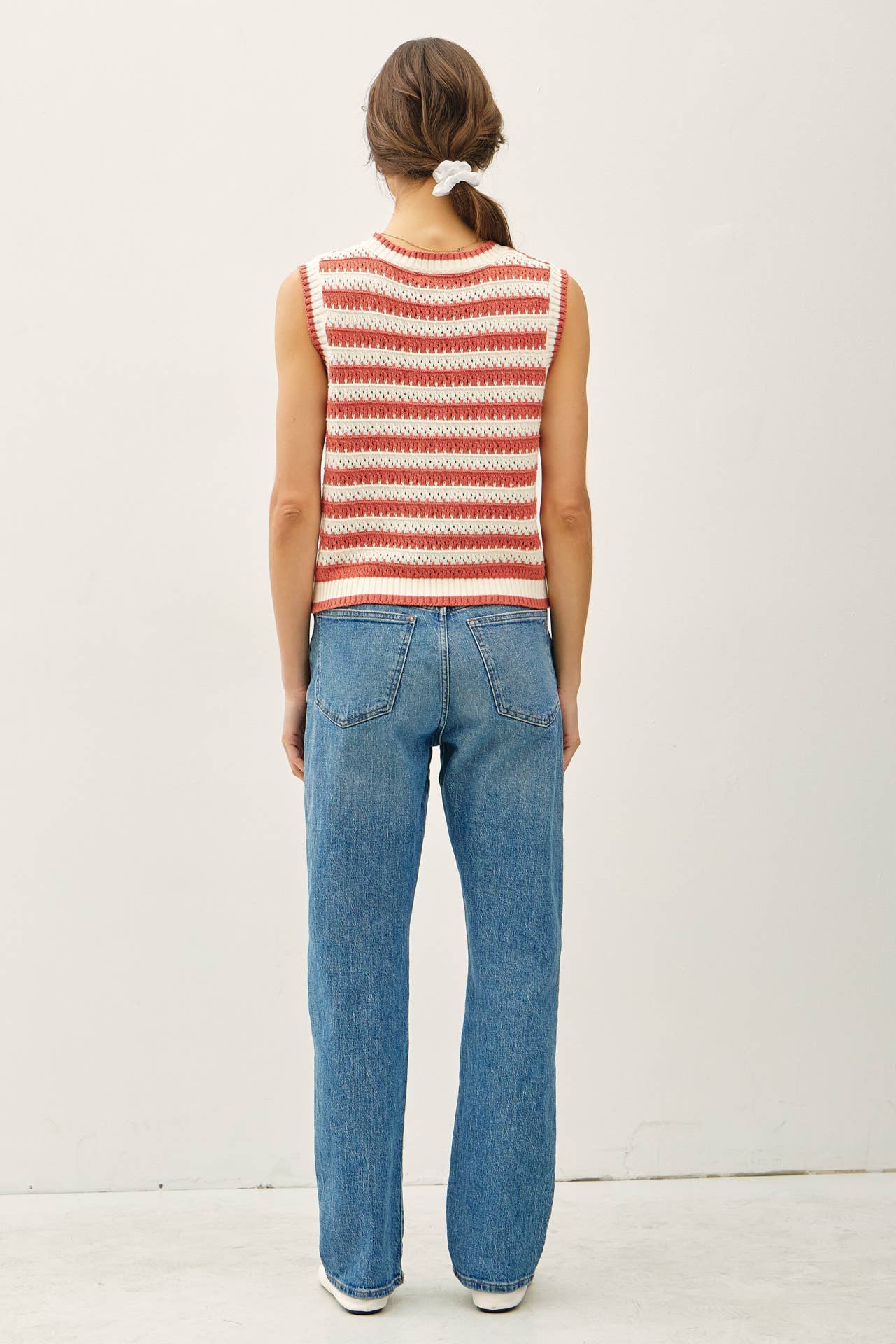 Be Cool - Wholesale Tank Top - Women's - POINTELLE CHUNKY KNIT STRIPED TANK TOP 11