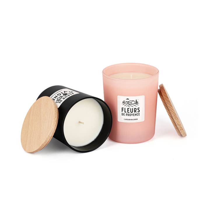 L'atelier du Cirier - Wholesale Jar/Filled Candle - Set of 6 candles: 3 Provence flowers and 3 vine flowers1
