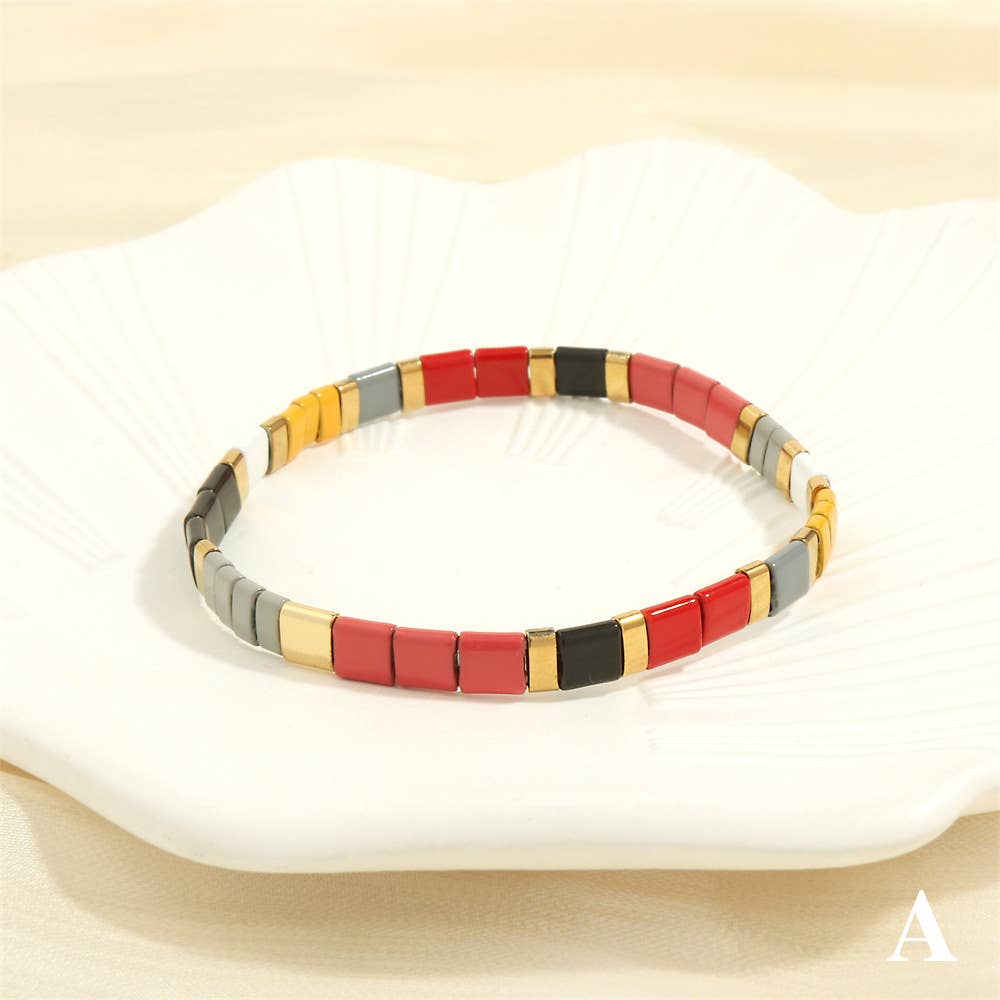 Mio Queena – Engroshandel Perlearmbånd – 5 mm TILA perle armbånd med elastik - BJ70