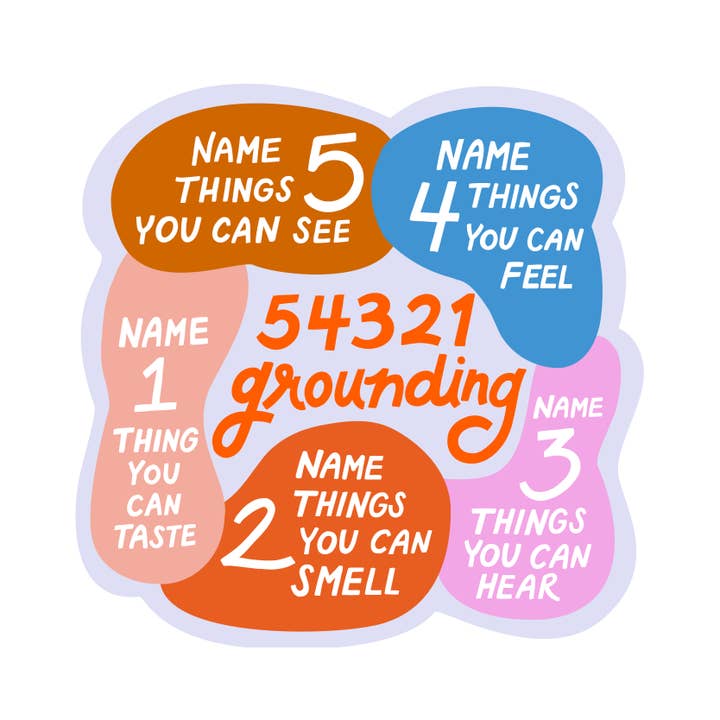 Odd Daughter Paper Co. - Wholesale Sticker - 54321 Grounding - See SKU S074