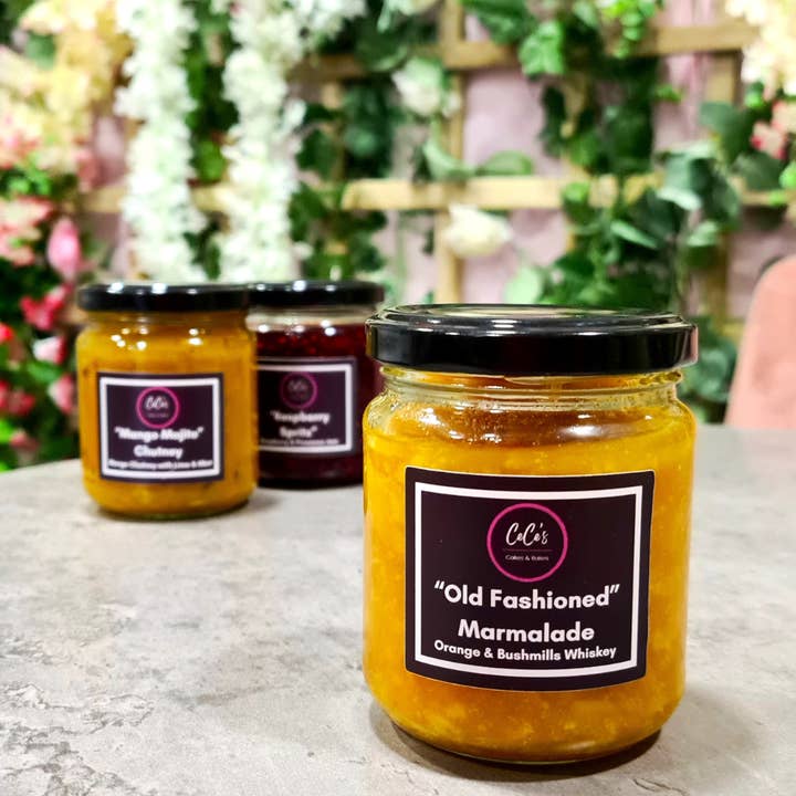 Orange & Whiskey Old Fashioned Marmalade for wholesale by CeCe's Cakes and Bakes