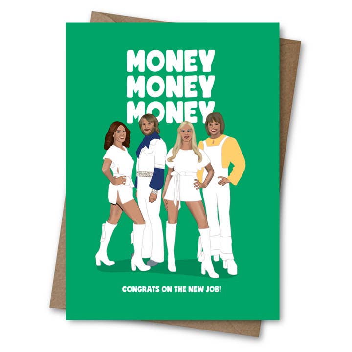 ABBA New Job A6 Card for wholesale by Sassy Sarah