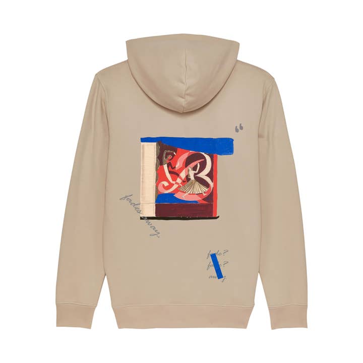 Sweat à capuche unisexe « fades » en coton biologique pour la vente par J&R Artisan Fashion