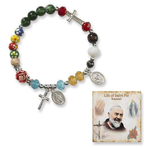 Padre Pio Brclt And Card 6Pk for wholesale by Christian Brands Catholic