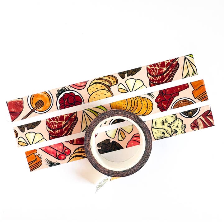 Boss Dotty Paper Co. - Wholesale Washi Tape - Charcuterie Pattern Washi Tape1
