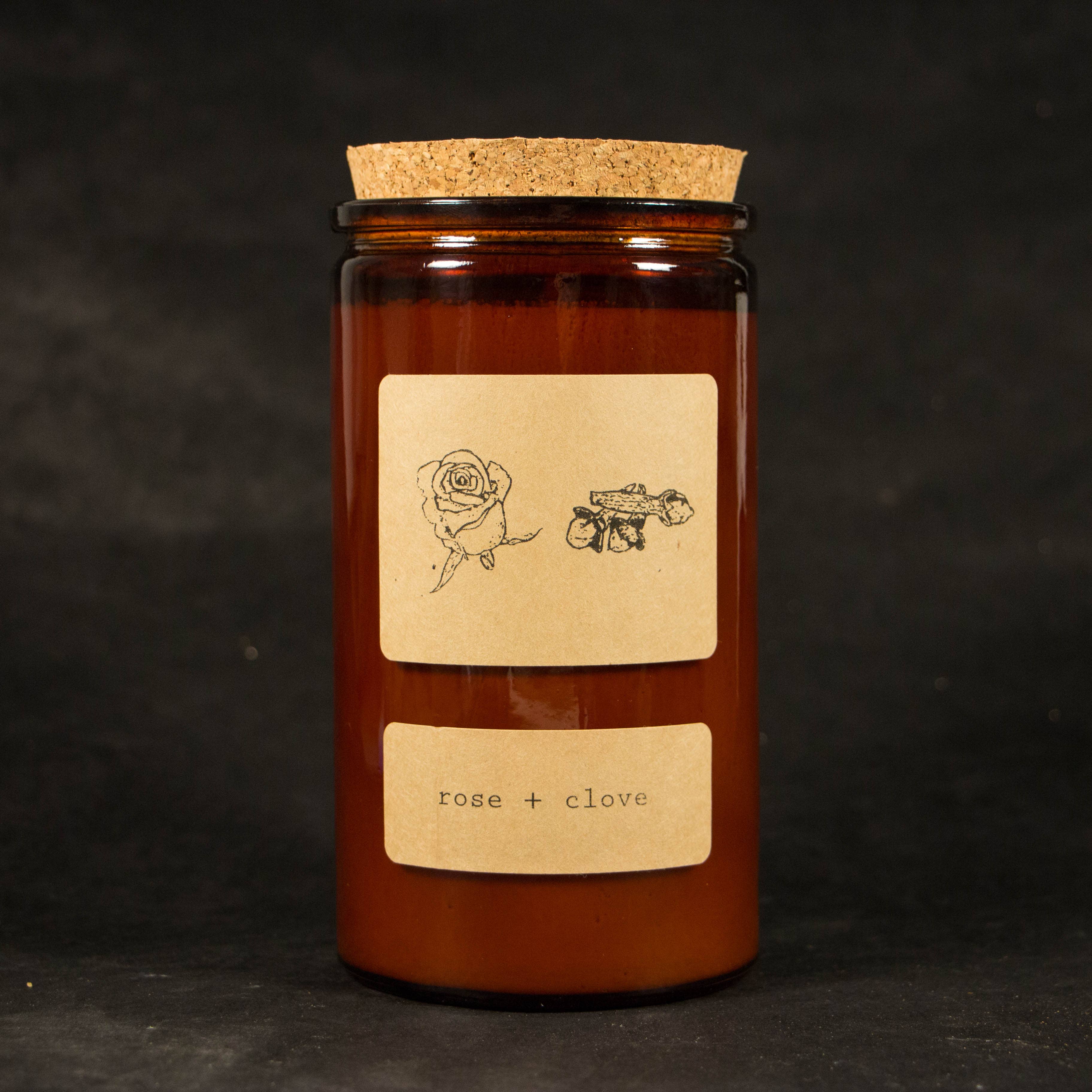 Moonrise Candle Co. - Wholesale Jar/Filled Candle - Rose + Clove2