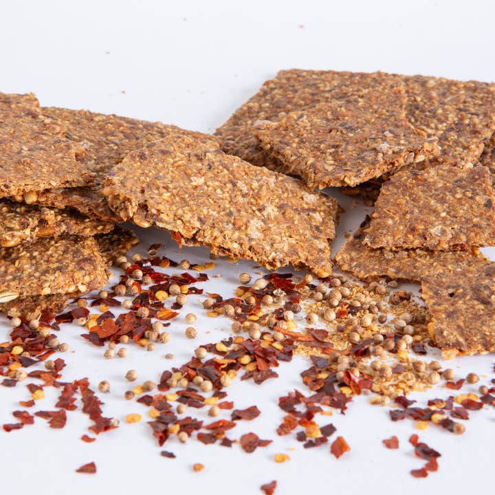 Norwegian Baked – Engroshandel Kiks – Chili&Koriander Knekkebrød/Økologisk Knækbrød i små partier