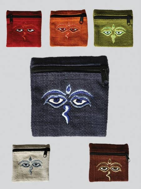 Buddha Eye Coin Purse (CODE-11BE) for wholesale by Kathmandu Imports
