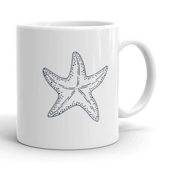 Coffee Mug - Beach House Mug :: Starfish for wholesale by Lucky Blue