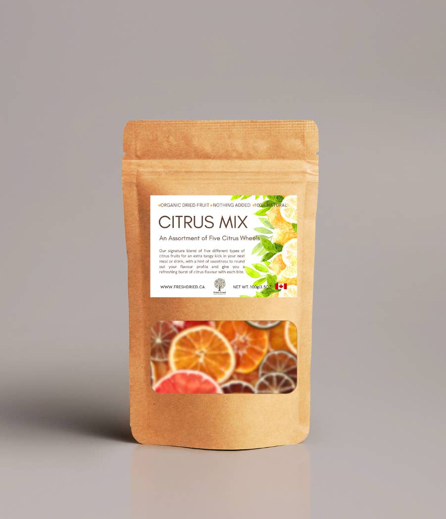 FreshDried - Wholesale Dried/dehydrated fruit - Citrus Mix - 5 Citrus Blend