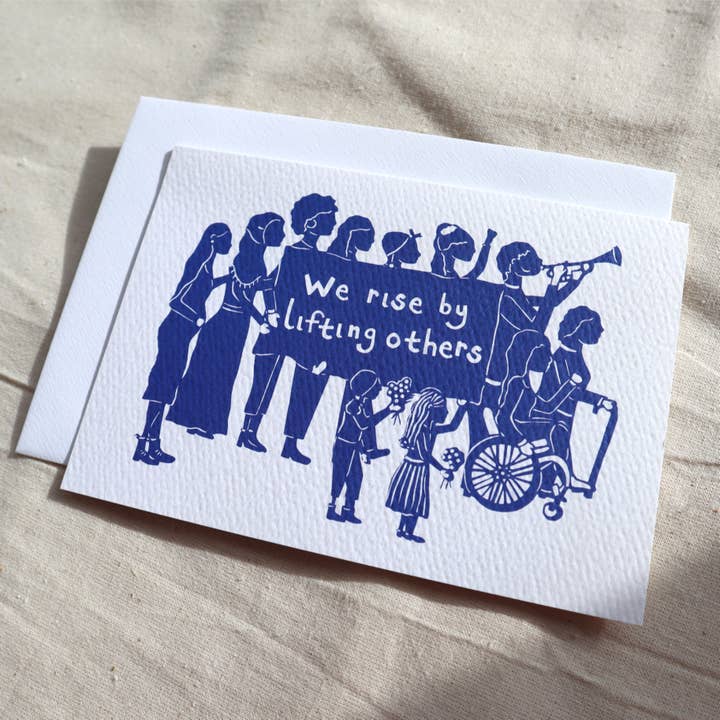 We Rise by Lifting Others card for wholesale by Gemma Barnett