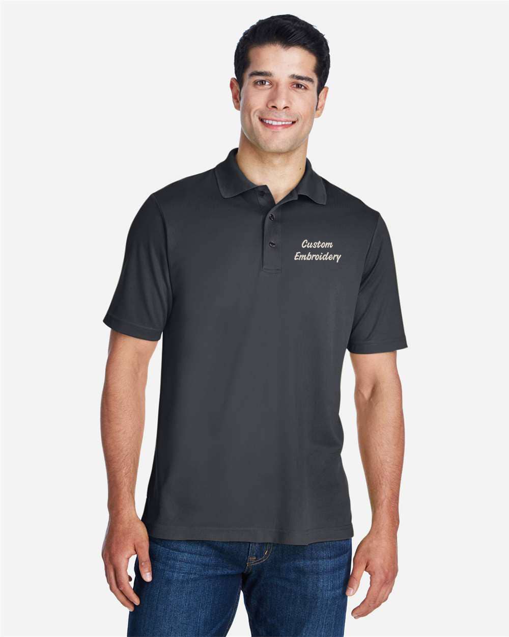 One Nine - Vente Polo – homme - Polo-shirts personnalisés avec texte brodé pour entreprises1