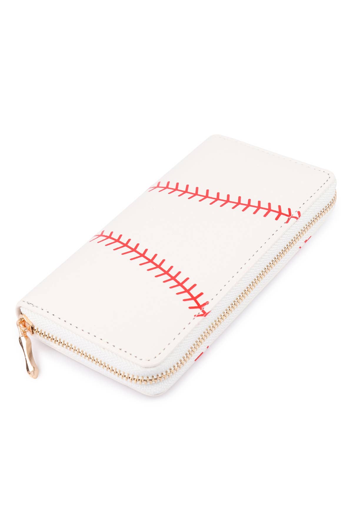 MYS Wholesale Inc - Wholesale Wallet - Women's - Baseball Print Zipper Leather Wallet1