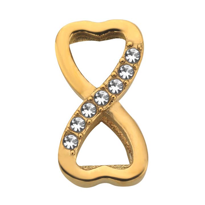 DUCETT – Engroshandel Vedhæng/charm – Mesh charme uendelig hjerte guld0