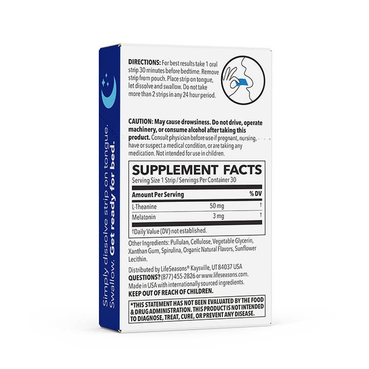 LifeSeasons - Wholesale Oral Supplement/Vitamin - Rest-ZZZ Oral Strips1