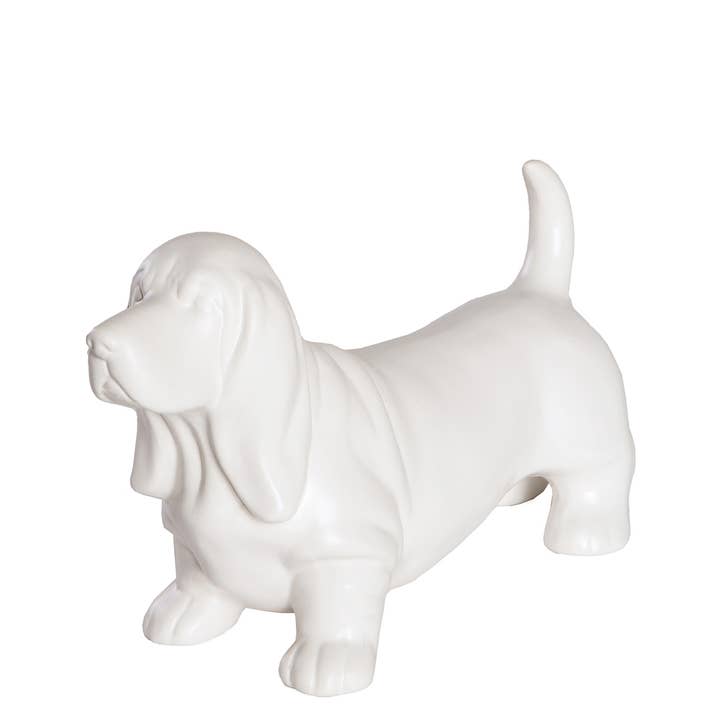 NAYOTHECORGI - Wholesale Decorative Figurine - Standing Basset Hound Ceramic Statue