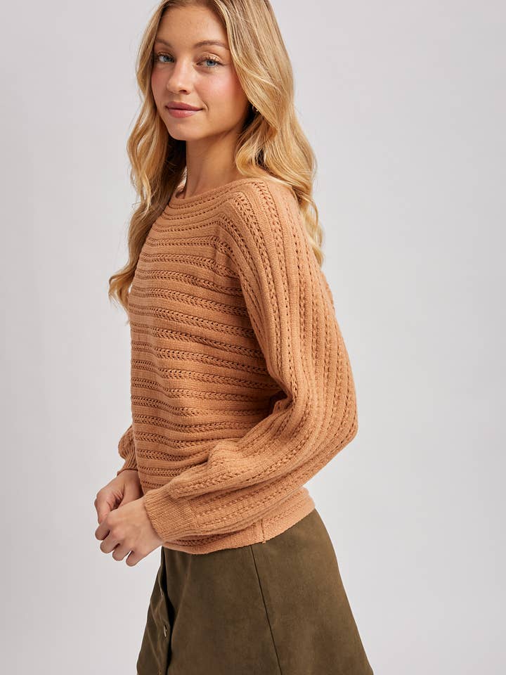 Bluivy - Wholesale Knit Sweater - Women's - TEXTURED VERSATILE SWEATER PULLOVER15
