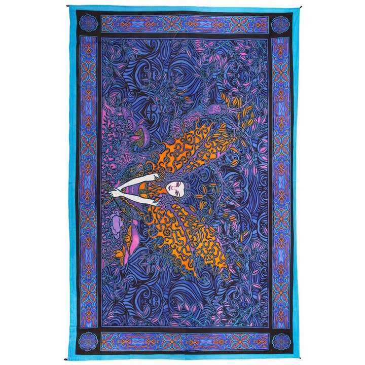 Sunshine Joy - Wholesale Tapestry/Textile - Fairy Tapestry New Age Hippie Hanger Packaged Tapestries1