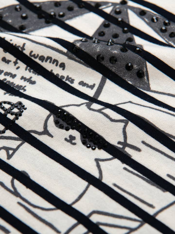 Camiseta U-Cat a rayas para venta al por mayor de Urlazh