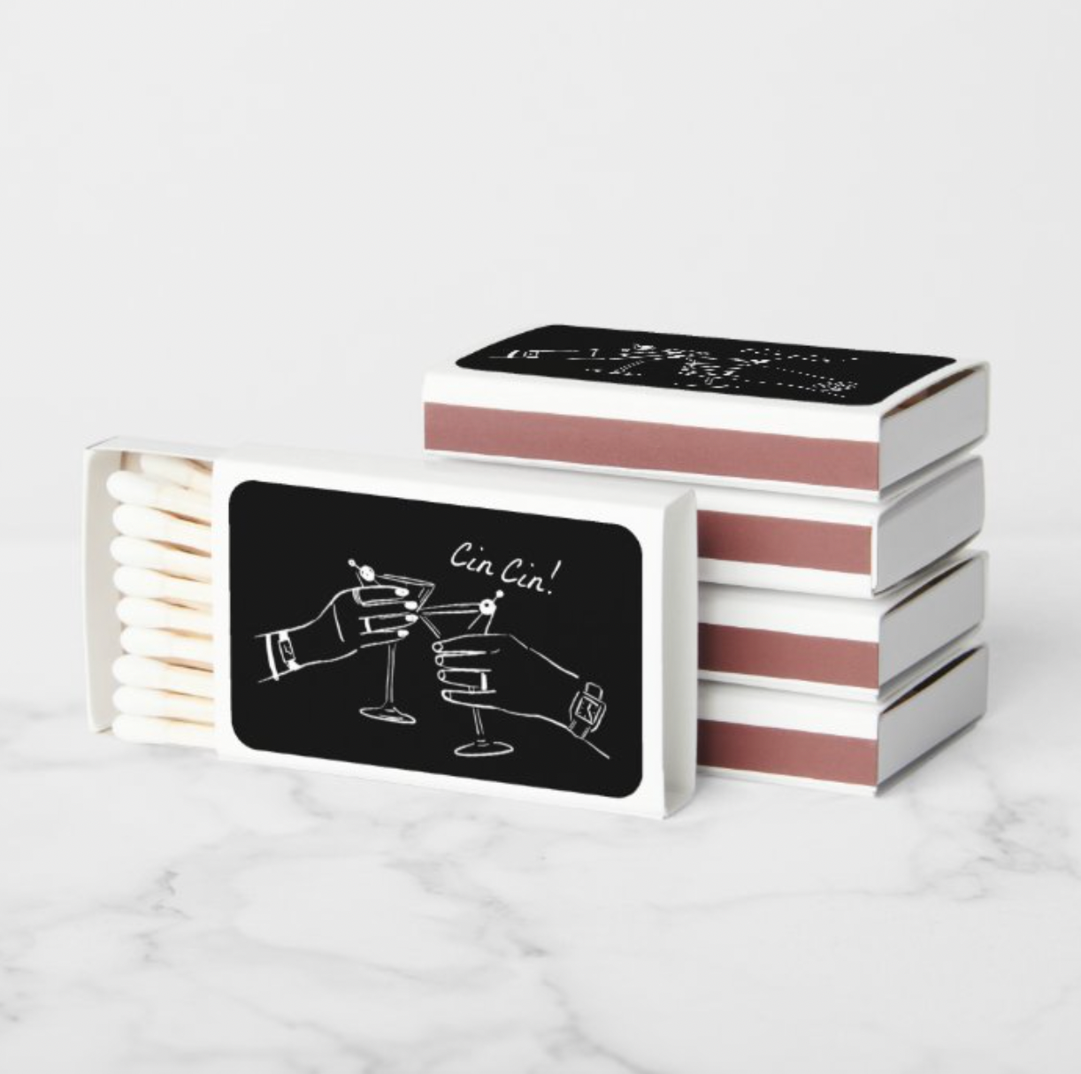 Electric Feels Company - Wholesale Matches - Cin Cin Match Box1