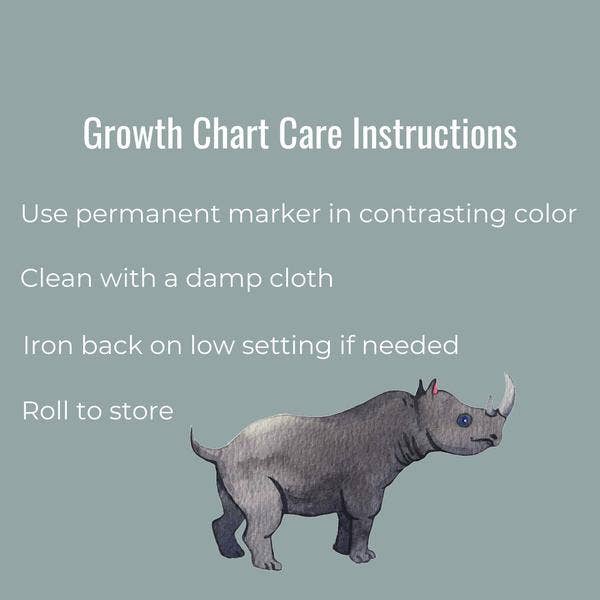 Dera Design – wholesale Tillväxtdiagram - Barn och baby – Djur alfabetet tillväxt diagram på Fine Art Canvas3