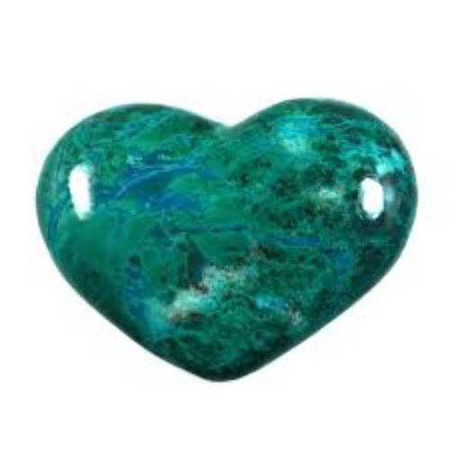 Heart Shaped Chrysocolla Stone for wholesale by The Reiki Shop