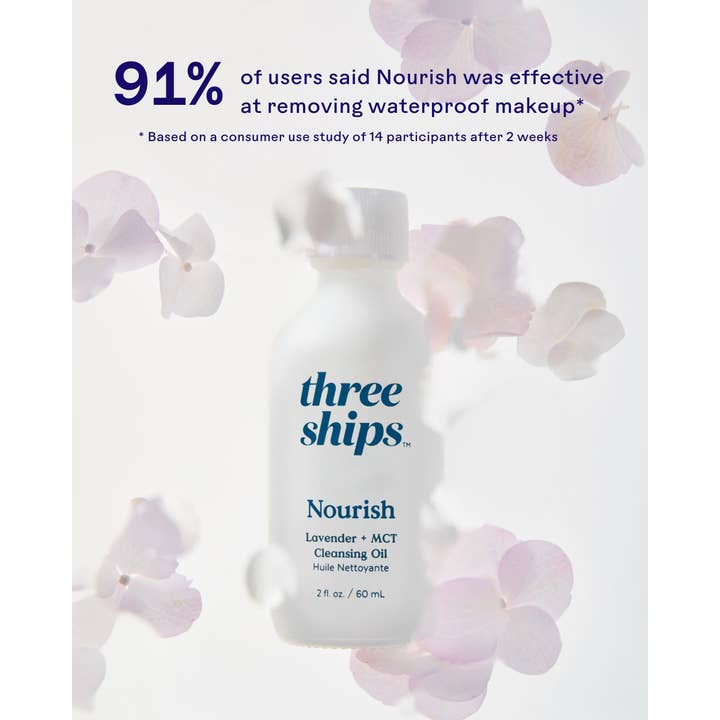 Three Ships - Wholesale Facial Cleanser - Nourish Lavender + MCT Cleansing Oil
