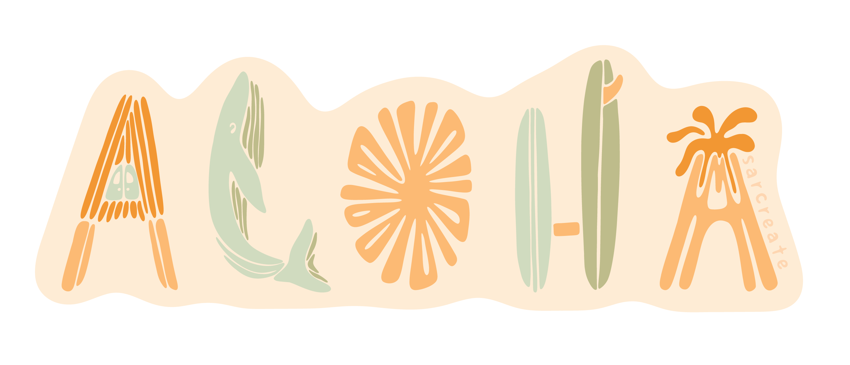 sarcreate – Großhandel Aufkleber für Telefon und Laptop – Aufkleber - Aloha Shapes0