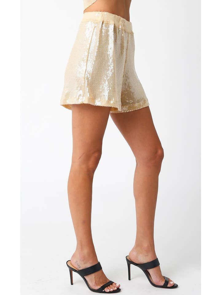 Olivaceous - Wholesale Shorts - Women's - Peggy Sequin Shorts8