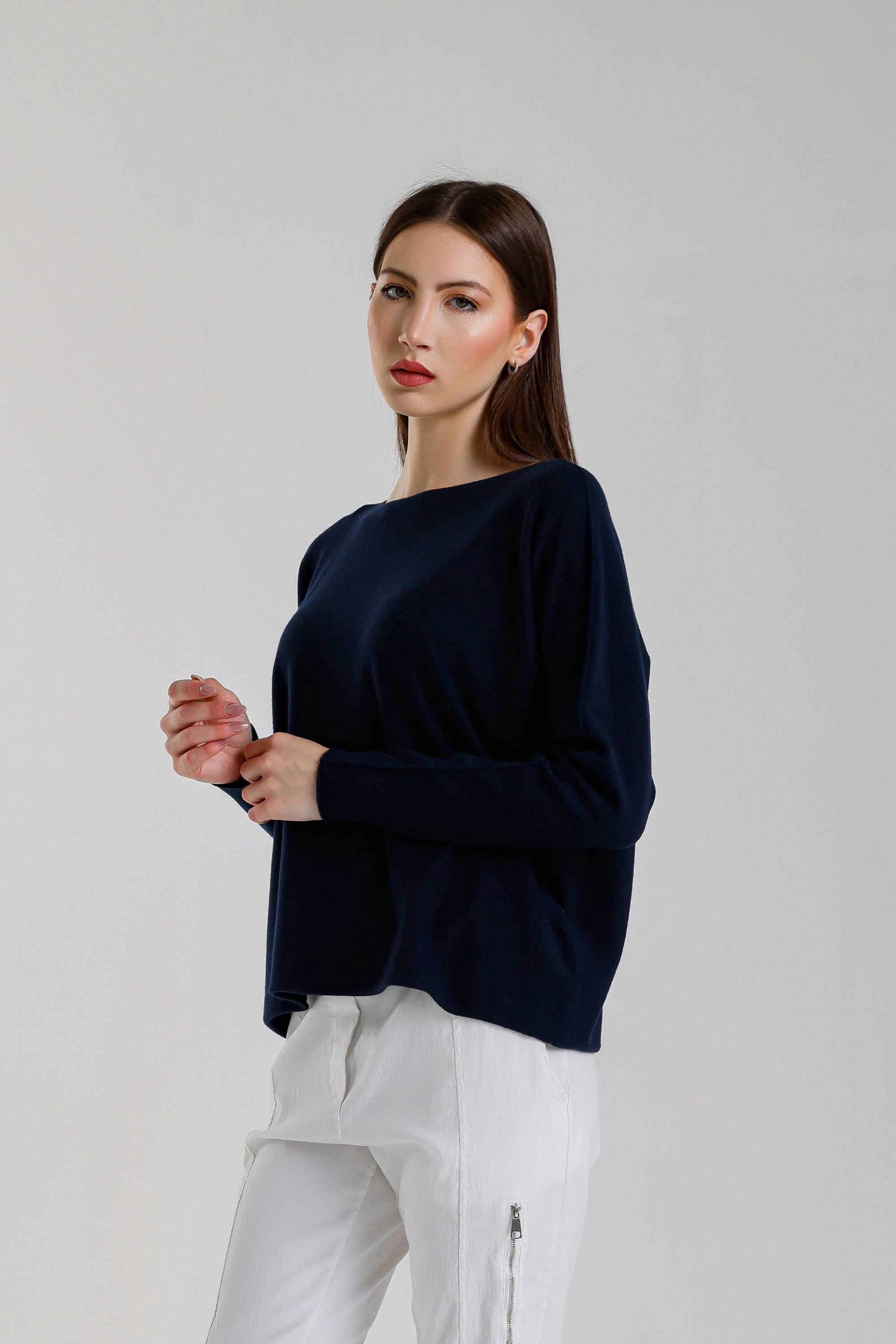 TINA Stephens Italy/Tees By Tina - Wholesale Knit Sweater - Women's - Laurin Seriously Soft Jewel Neck Sweater (BLS425)42