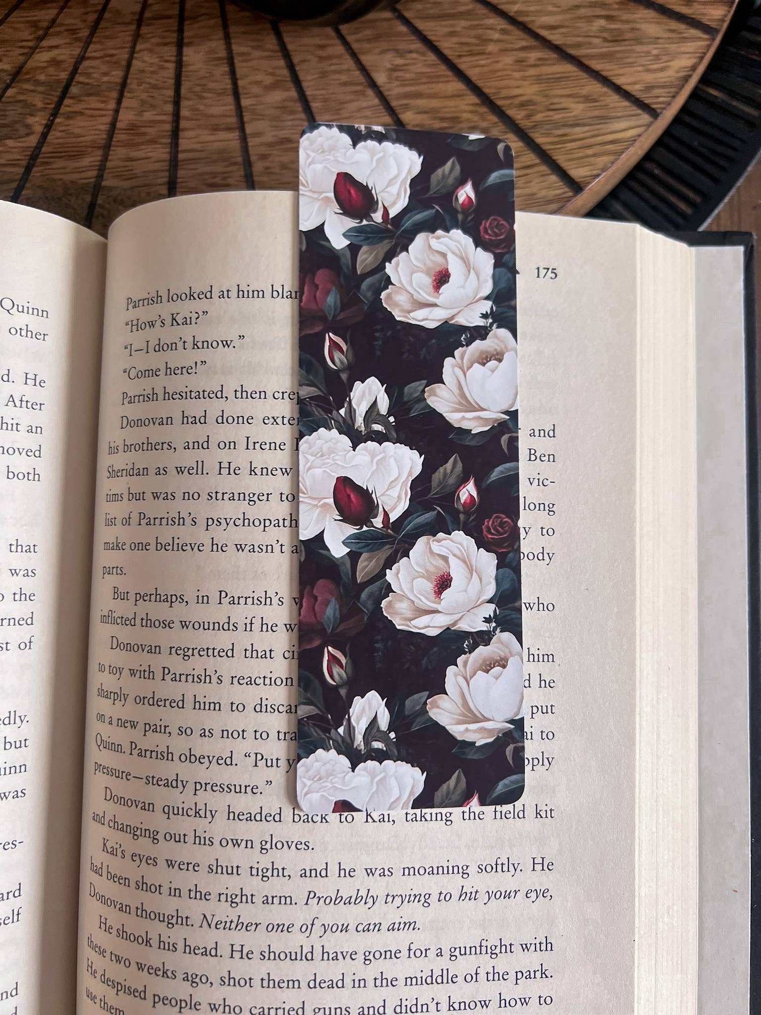 Little Turkey Shoppe - Wholesale Bookmark - Dark Floral Bookmark Set, Dark Academia0