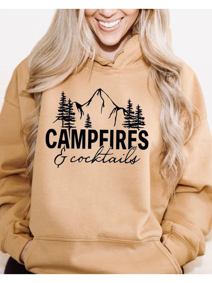 Rustic Girls - Wholesale Hoodie - Women's - Campfires & Cocktails