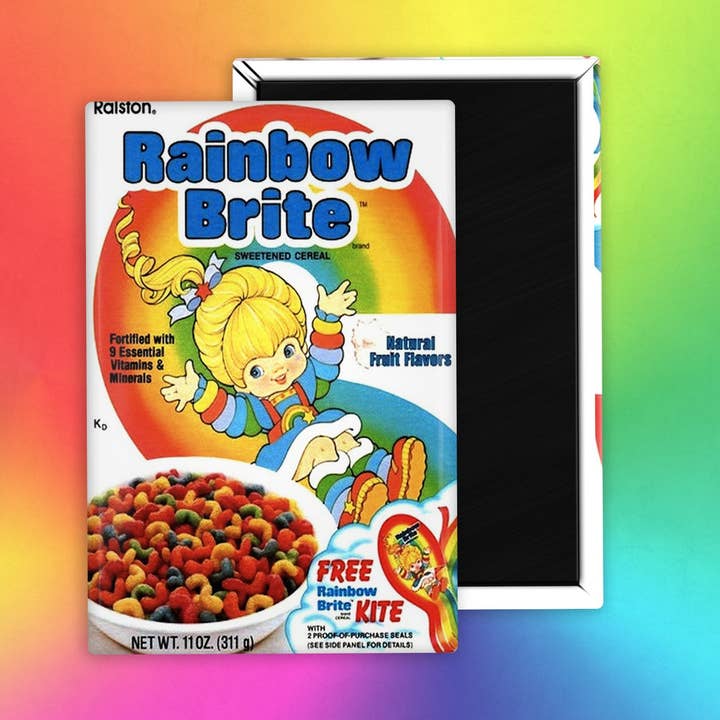 The Foxy Hipster - Wholesale Magnet - Rainbow Brite Cereal Fridge Magnet