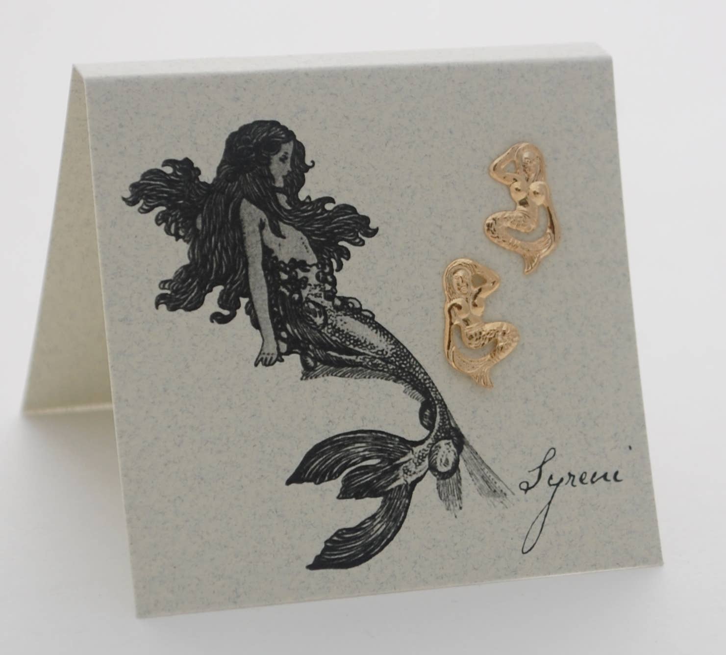 Semaki & Bird – Brincos de pino por atacado – Brincos Sereia Coudelaria - História Natural Ouro