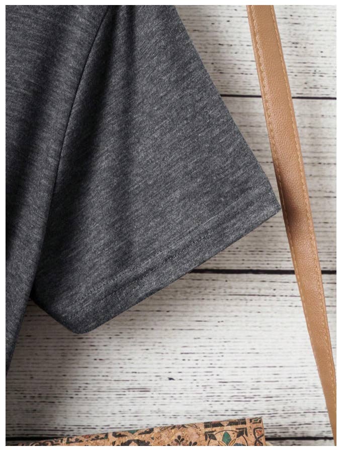 Rosa Clothing - Wholesale Screen Printed T-Shirt - Women's - Botanical Floral Wildflower Short Sleeve Basic T-Shirt5