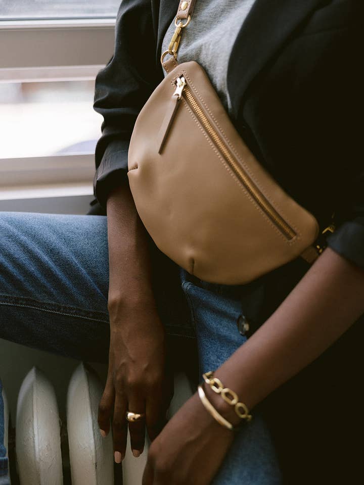 Sling Bag, Latte for wholesale by ABBY ALLEY