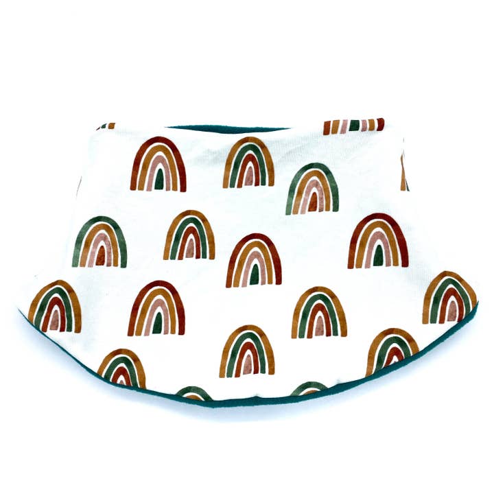 Adult Handmade Neck Warmer Rainbow Earth Tones for wholesale by Nina's Flying Needle