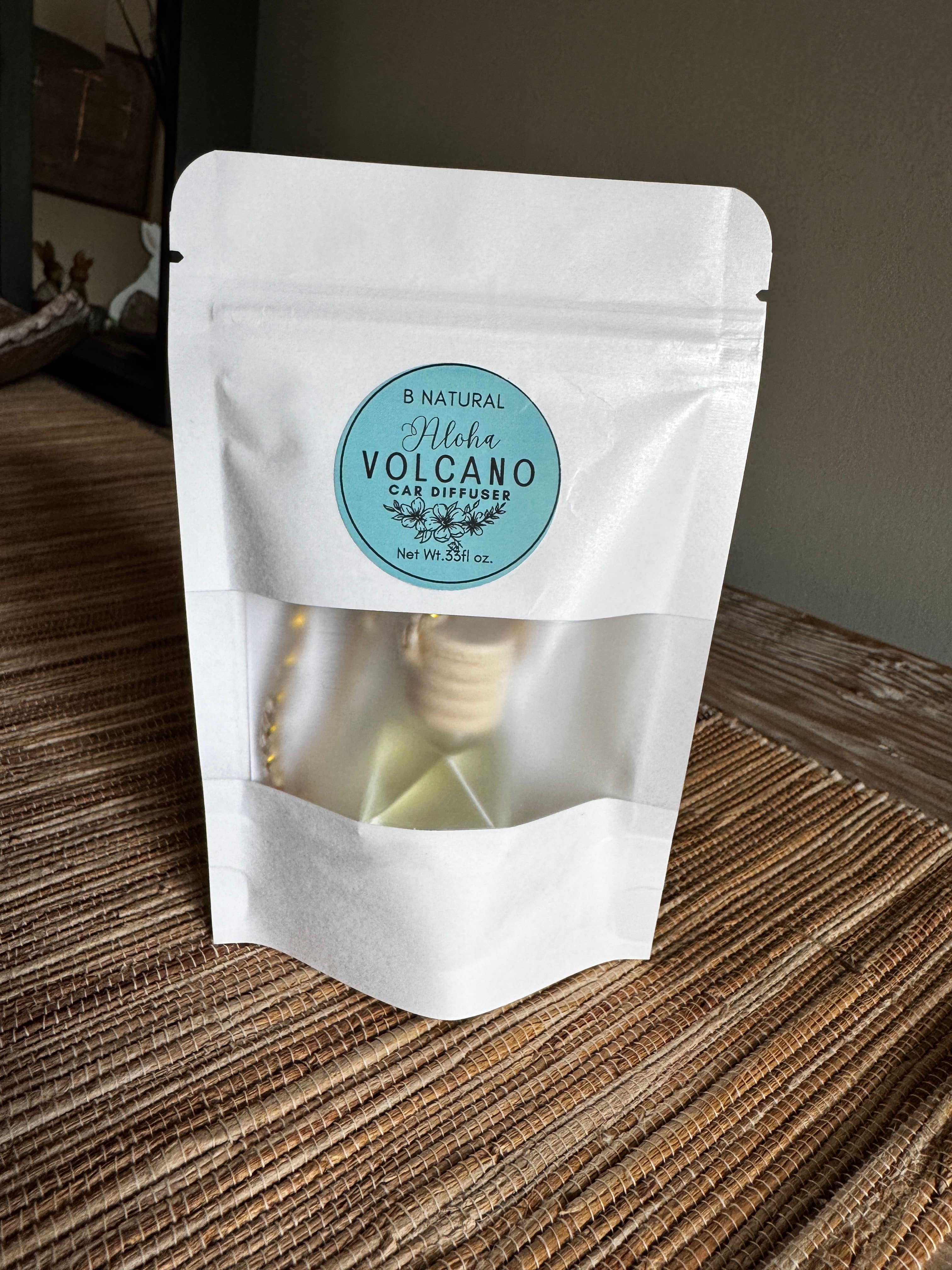 B.NATURAL - Wholesale Car Freshener - Unisex - Car Fragrance Diffuser | Aloha- ( Volcano Inspired) Pouch1