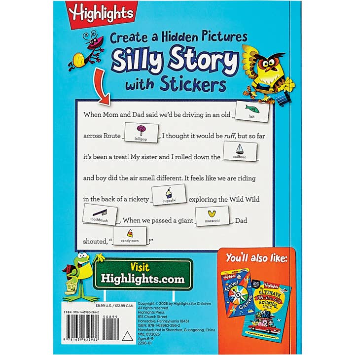 Highlights for Children - Wholesale Book - Kids - Silly Sticker Stories: Travel