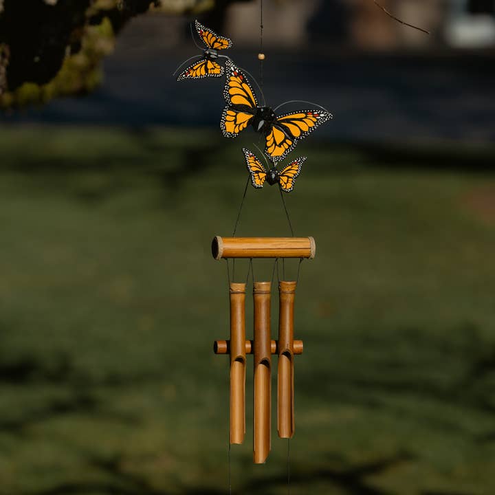 Monarch Butterfly Harmony Wind Chime for wholesale by Cohasset Gifts