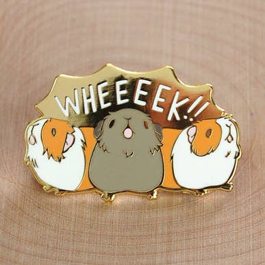 Roue ! Épingle pour cochon d'Inde pour la vente par Floral Frolic