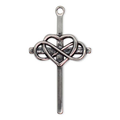 Infinite Love Cross in Sterling Silver (.925) for wholesale by Bradley Kellie LLC