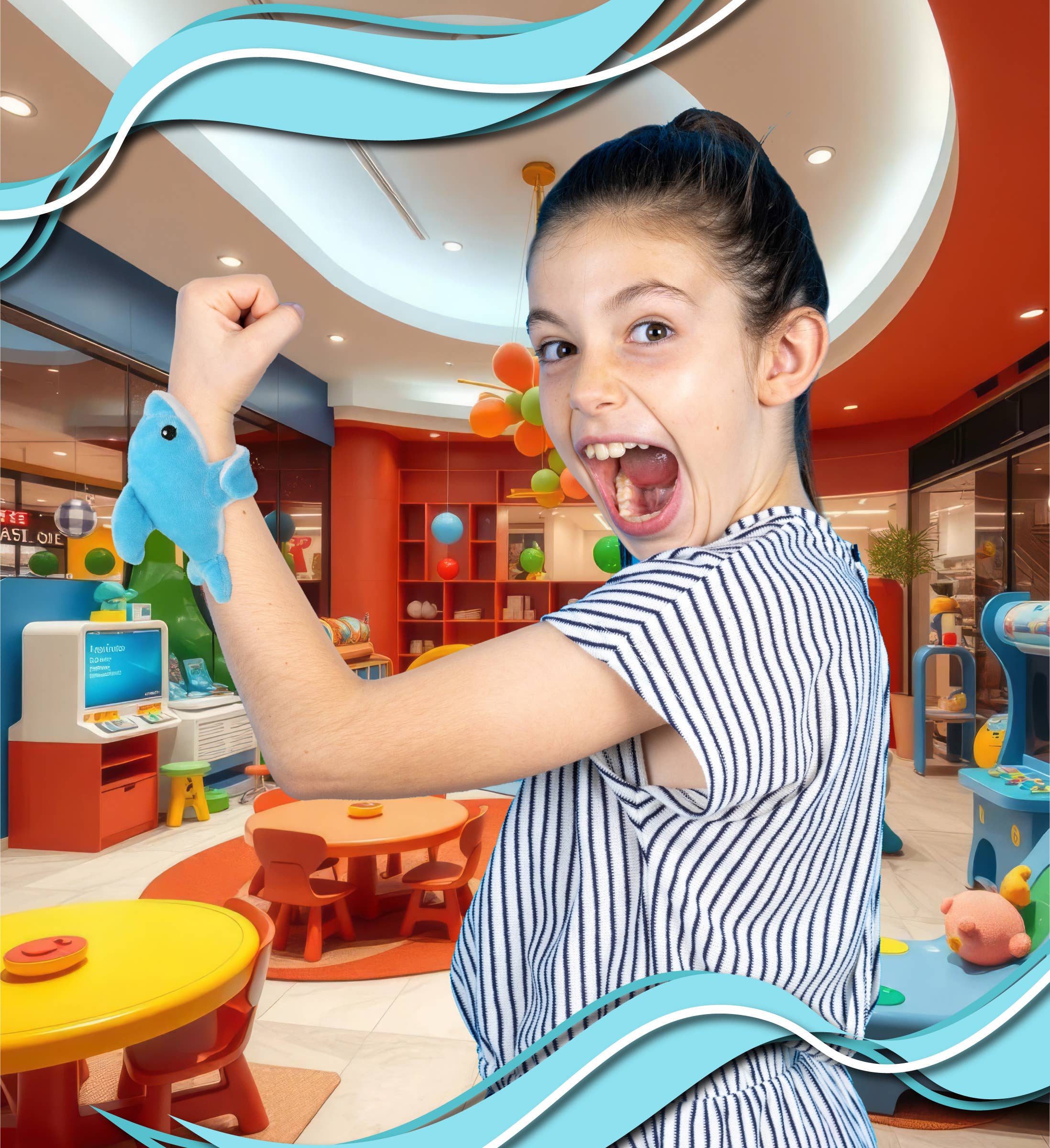 Cota Global - Wholesale Stuffed/Plush Toy - Kids & Baby - Slap Bracelet Plush - Dolphin4