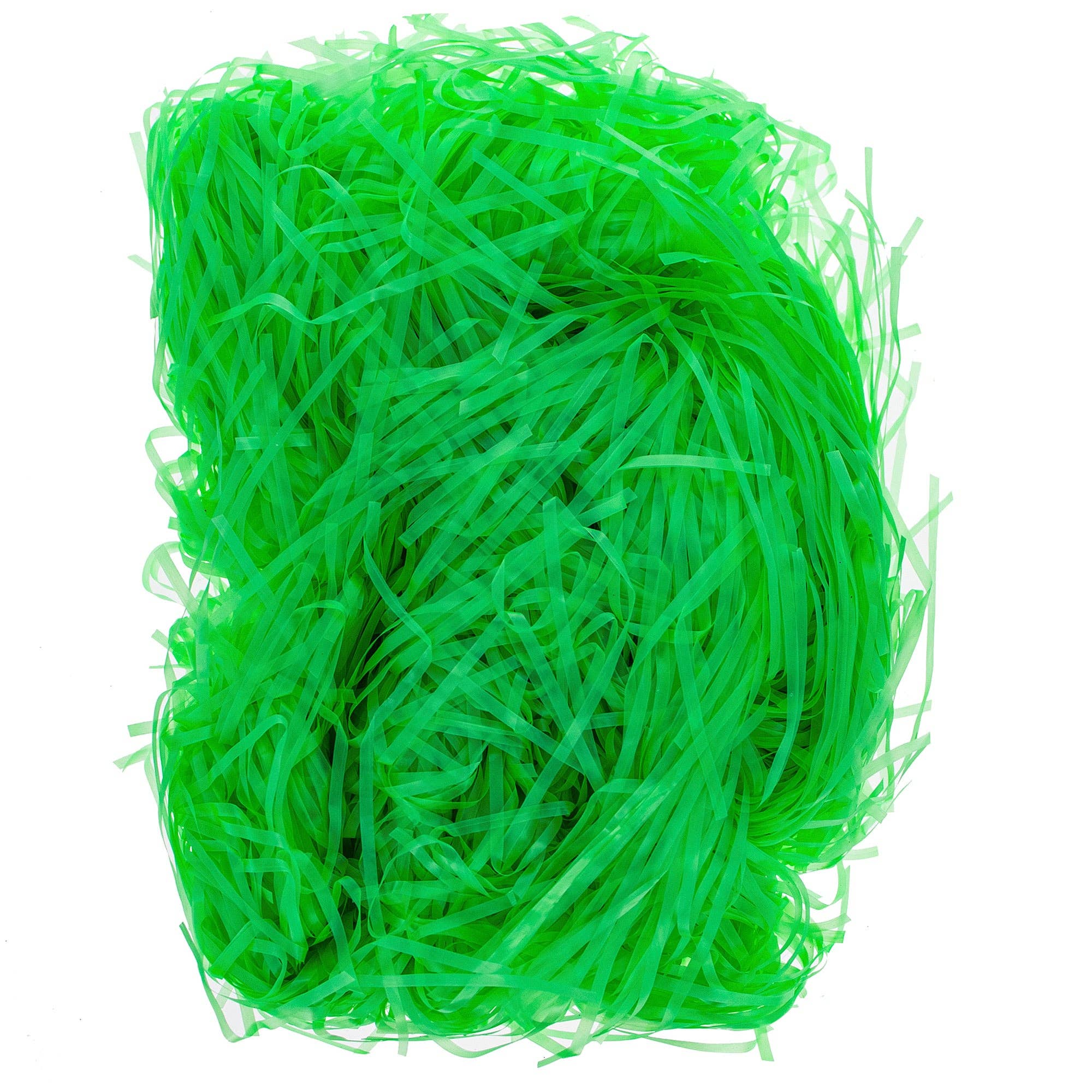 BestPysanky – wholesale Craft supplies – Vibrant Green Plastic Easter Basket Filler Grass 2 oz2