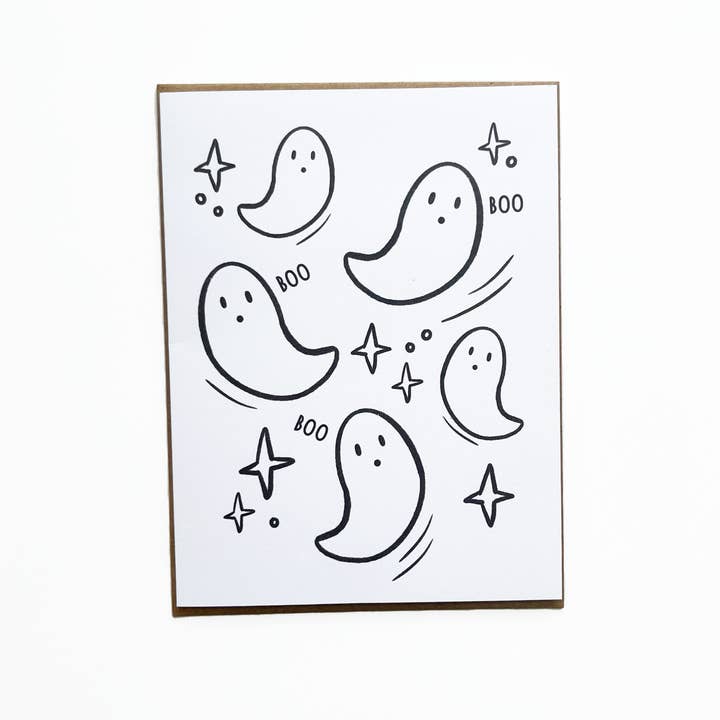 Carte fantôme minimale pour la vente par Keegsie Designs