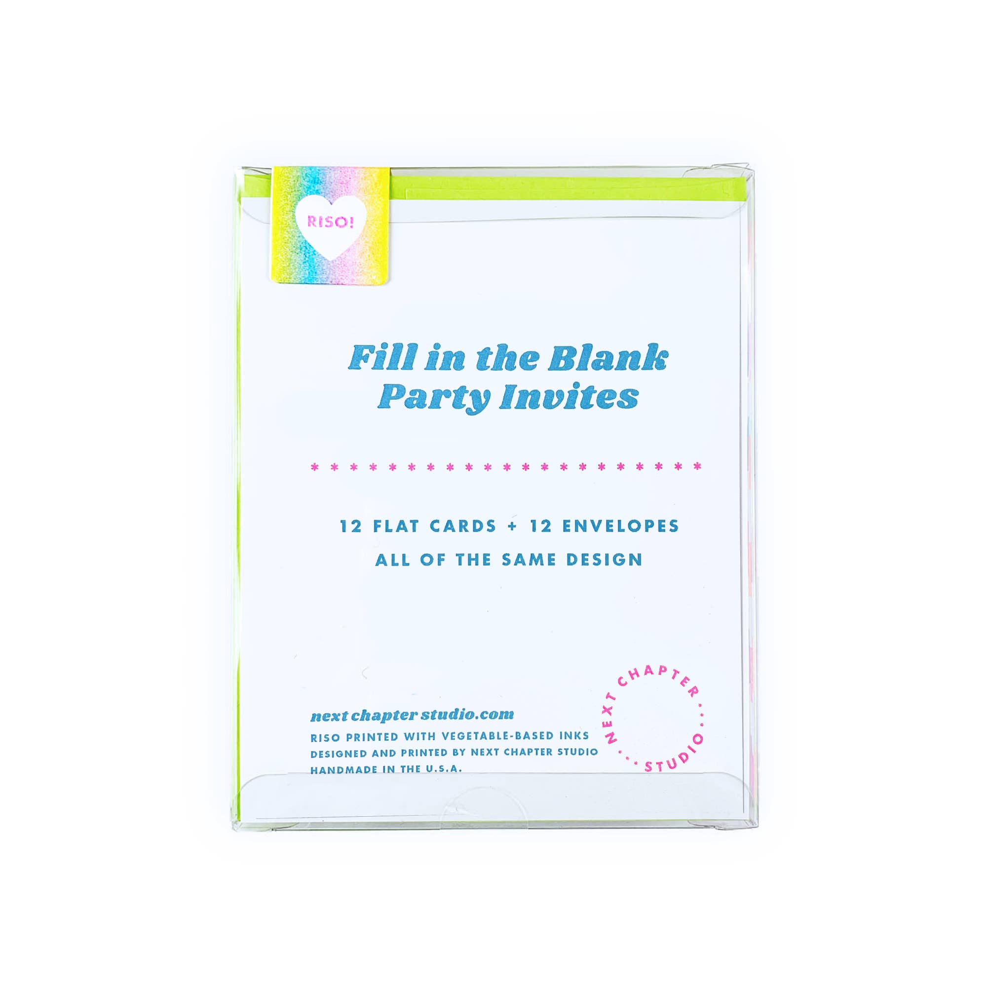 Next Chapter Studio - Wholesale Invitations - Fill in the Blank Riso Party Invites4
